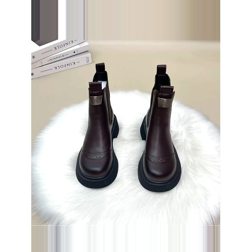 切爾西短靴女2025秋季新款百搭釦件英倫風馬丁靴厚底增高菸筒靴女 切爾西短靴女2025秋季新款百搭釦件英倫風馬丁靴厚底增高菸筒靴女