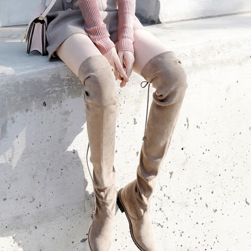 大喜同款長靴2025新款冬歐美百搭平跟彈力瘦瘦靴顯瘦過膝長筒靴女 大喜同款長靴2025新款冬歐美百搭平跟彈力瘦瘦靴顯瘦過膝長筒靴女