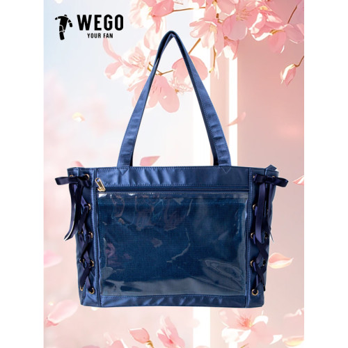 WEGO絲帶痛絲皇穀子吧唧大食量二次元痛包S碼學院手拎單肩托特包