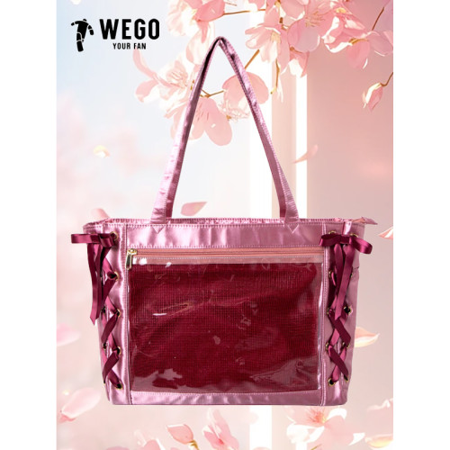 WEGO絲帶痛絲皇穀子吧唧大食量二次元痛包S碼學院手拎單肩托特包
