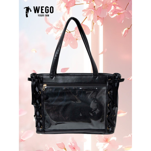 WEGO絲帶痛絲皇穀子吧唧大食量二次元痛包S碼學院手拎單肩托特包