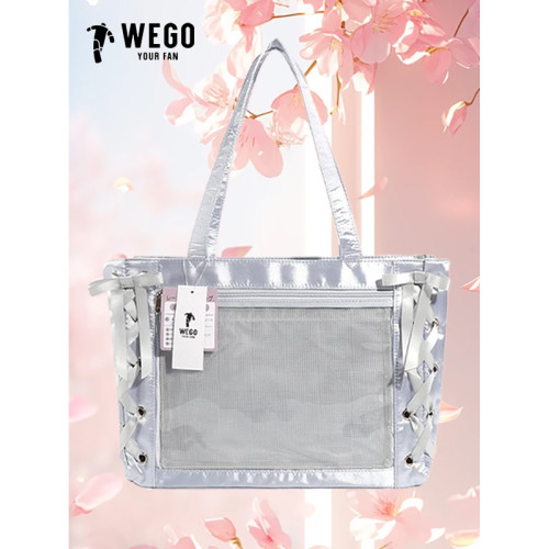 WEGO絲帶痛絲皇穀子吧唧大食量二次元痛包S碼學院手拎單肩托特包