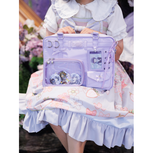 月霧原創永夏旭痛包 大容量雙面痛層 手提單肩包包