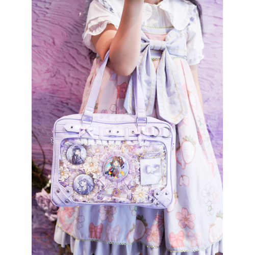 月霧原創永夏旭痛包 大容量雙面痛層 手提單肩包包