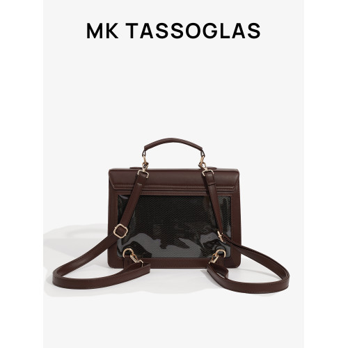 日本MK TASSOGLAS學院風痛包校供感JK製服包日常透明吧唧雙肩書包