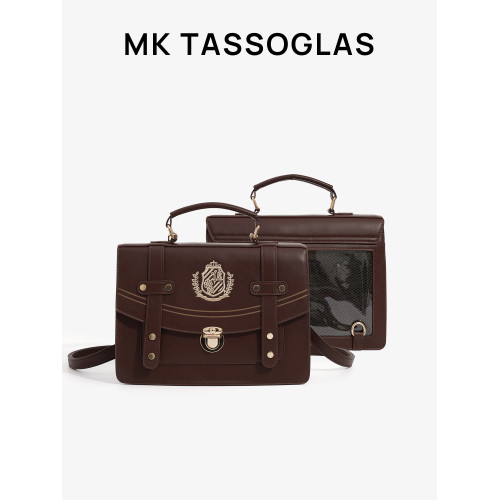 日本MK TASSOGLAS學院風痛包校供感JK製服包日常透明吧唧雙肩書包