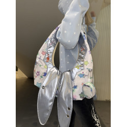 梁拌泡菜電子兔寵包單肩包潮流休閒原創設計百搭可愛風挎包兔包