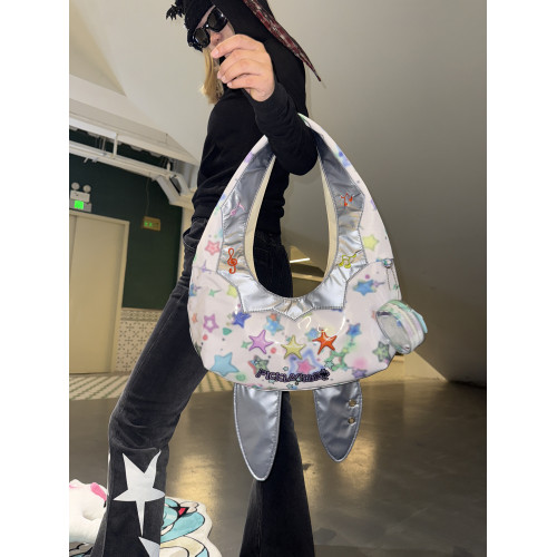 梁拌泡菜電子兔寵包單肩包潮流休閒原創設計百搭可愛風挎包兔包