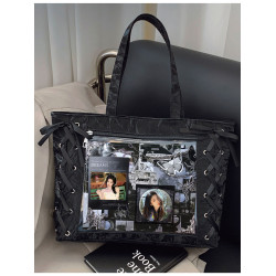 鞠婧禕單肩包粉絲應援徽章卡片痛包大容量少女心高顔值學生通勤包