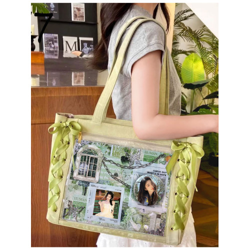 鞠婧禕單肩包粉絲應援徽章卡片痛包大容量少女心高顔值學生通勤包