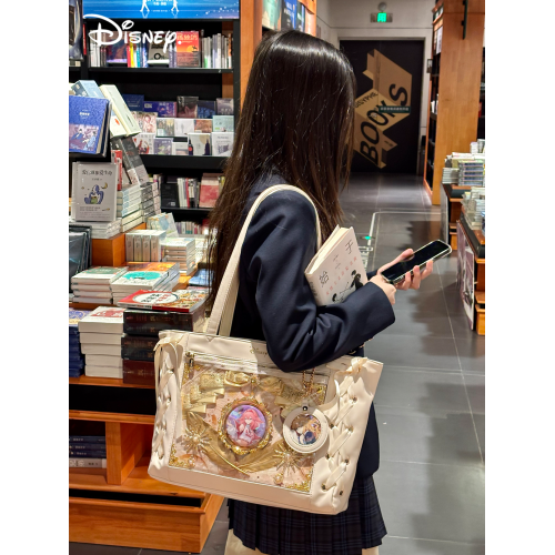 迪士尼原創絲帶痛包二次元追星人紥穀日常通勤百搭大容量托特包包 迪士尼原創絲帶痛包二次元追星人紥穀日常通勤百搭大容量托特包包