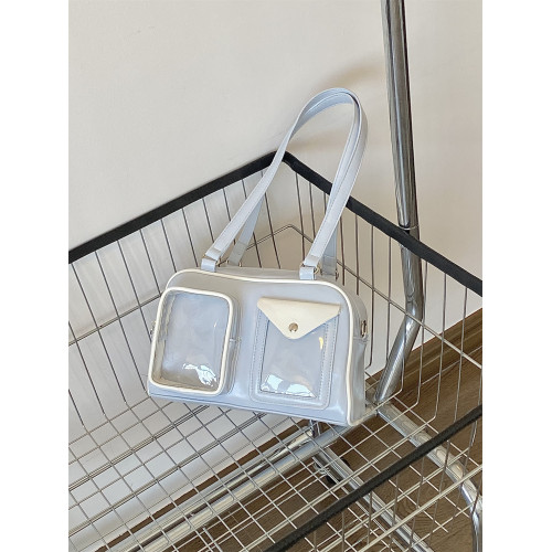 錢一波的痛包｜淺藍色娃穀兩用小卡單肩小食量10cm娃包日常款外出