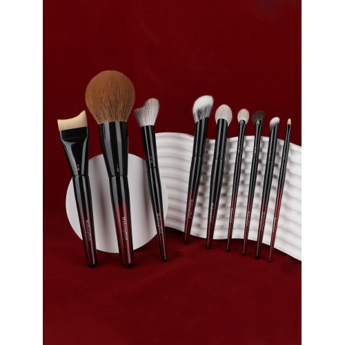 魅女郎硃釉面部刷套裝粉底遮瑕腮紅修容散粉刷新手軟毛專業化妝刷