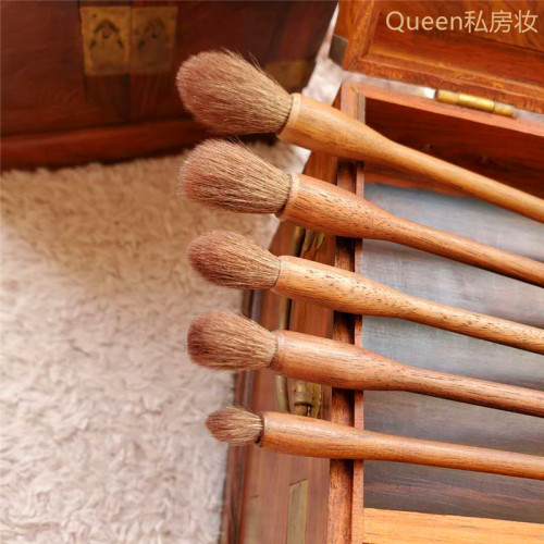 滄州胡桃木真毛動物毛羊毛眼影刷暈染刷細節刷高光刷化妝刷一支裝