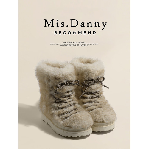 超軟防滑~厚底毛毛雪地靴女靴子2025新款爆款加絨短靴保暖大棉鞋 超軟防滑~厚底毛毛雪地靴女靴子2025新款爆款加絨短靴保暖大棉鞋