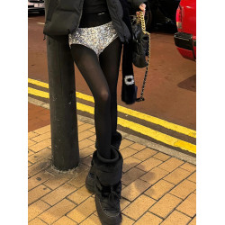 花小姐辣妹保暖厚底雪地靴女2025新款冬季加絨加厚防滑棉鞋滑雪靴