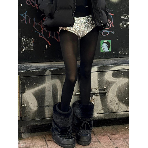 花小姐辣妹保暖厚底雪地靴女2025新款冬季加絨加厚防滑棉鞋滑雪靴