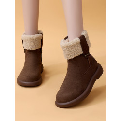 雪地靴女東北加厚保暖2025冬季新款防滑軟底百搭大碼41加絨馬丁靴