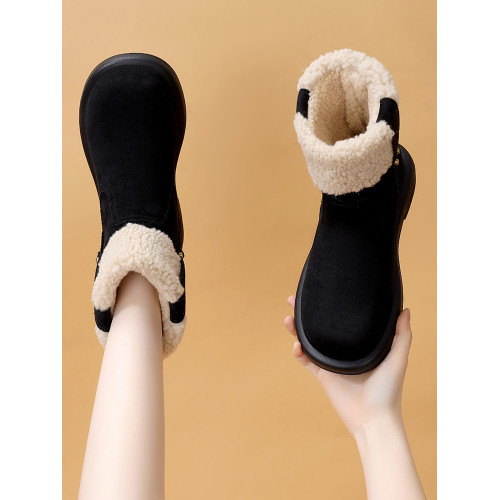 雪地靴女東北加厚保暖2025冬季新款防滑軟底百搭大碼41加絨馬丁靴 雪地靴女東北加厚保暖2025冬季新款防滑軟底百搭大碼41加絨馬丁靴