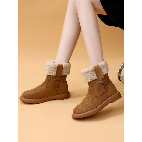 雪地靴女東北加厚保暖2025冬季新款防滑軟底百搭大碼41加絨馬丁靴 雪地靴女東北加厚保暖2025冬季新款防滑軟底百搭大碼41加絨馬丁靴