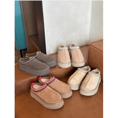 真皮厚底民族風桑坡雪地靴女冬季皮毛一體包頭拖鞋加絨保暖棉鞋子 真皮厚底民族風桑坡雪地靴女冬季皮毛一體包頭拖鞋加絨保暖棉鞋子