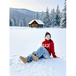 【阿Q哥】桑坡羊皮毛一體雪地靴女冬保暖加厚羊毛短筒Mini短靴男