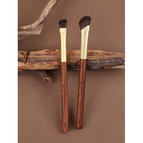 簡左松鼠毛混馬毛鼻影刷J58鐮刀形動物毛大小號修容側影J59化妝刷