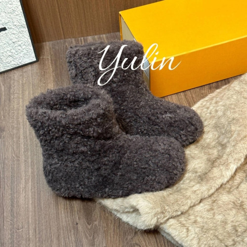 增高8CM~軟萌加絨厚底增高麵包棉鞋羊毛毛短靴雪地靴女冬季新款