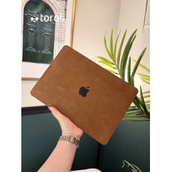 2026新款M5微絨2025棕色M4適用macbookair保護殼pro14寸m3透明m2軟13.6蘋果筆電neo電腦保護套15皮M1矽膠16