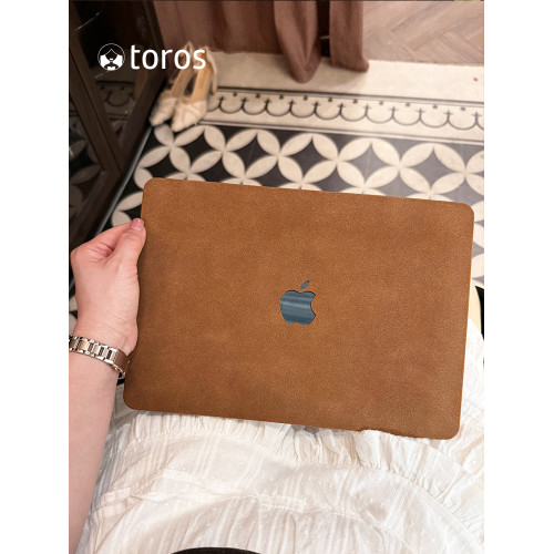 2026新款M5微絨2025棕色M4適用macbookair保護殼pro14寸m3透明m2軟13.6蘋果筆電neo電腦保護套15皮M1矽膠16