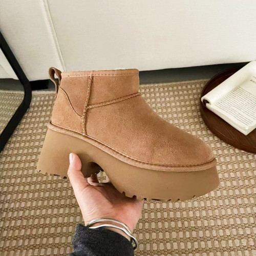 2025新款冬季人魚厚底高跟雪地靴女皮毛一體河南桑坡村棉鞋 2025新款冬季人魚厚底高跟雪地靴女皮毛一體河南桑坡村棉鞋