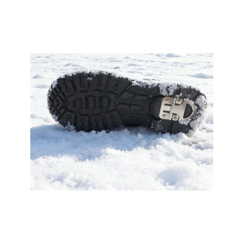 冰爪防水女雪地靴短筒厚毛厚底防滑保暖棉鞋女加絨女切爾西女短靴