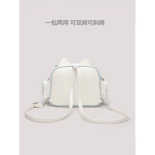2026新款痛包可愛軟妹透明娃包日系百搭漫畫二次元小食量雙肩斜背