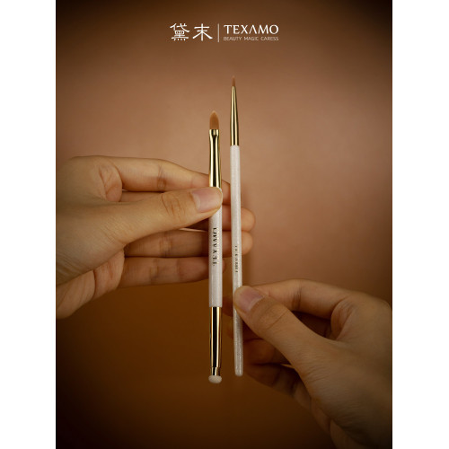 Texamo/黛末A134雙頭遮瑕刷海綿頭遮暇刷痘印黑眼圈法令紋化妝刷