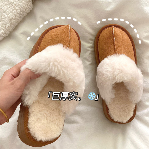 高克重!自畱力推~厚實加絨保暖冬季雪地靴女厚底防滑毛毛棉拖鞋 高克重!自畱力推~厚實加絨保暖冬季雪地靴女厚底防滑毛毛棉拖鞋