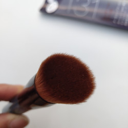 資生131寶藍色斜平頭粉底刷BB霜刷氣墊刷纖維毛