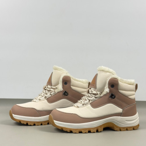 出口歐洲保暖加絨加厚雪地靴女款防滑防水戶外中幫棉鞋情侶鞋