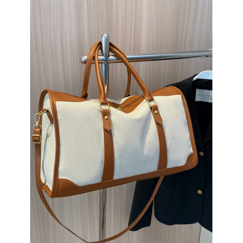 手提輕便女士外出短途旅行包大容量行李包女2026新款夏帆布斜背袋