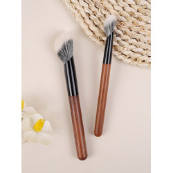 小胖丁H37斜頭坡面點彩腮紅刷指腹精準大小號動物羊毛高光化妝刷