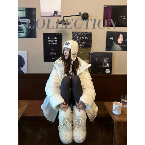 超可愛防滑厚底毛毛雪地靴女冬2025新款白色加絨短靴加厚保暖棉鞋 超可愛防滑厚底毛毛雪地靴女冬2025新款白色加絨短靴加厚保暖棉鞋