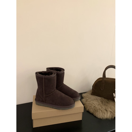 真皮咖啡色厚底雪地靴女2025新款冬增高中筒短靴毛毛拖鞋加絨棉鞋 真皮咖啡色厚底雪地靴女2025新款冬增高中筒短靴毛毛拖鞋加絨棉鞋