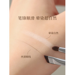 古迪新手臥蠶細節暈染刷刀鋒眼瞼下至斜角眼線眉粉刷動物毛化妝刷