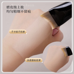 小胖丁K121粉底刷魚尾刀鋒一字型扁頭輕薄無痕不吃粉液化妝面膜刷