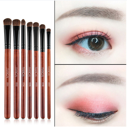 小馬毛眼影刷套裝眼部可攜式化妝刷迷你7支套眼妝刷組合工具初學者