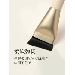 古迪刀鋒粉底刷子一字扁頭不吃粉化妝師專用粉底液化妝刷加調色板
