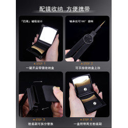 10秒上妝小胖丁可攜式魔方一字型粉底刷專用扁平頭無痕不吃化妝液刷