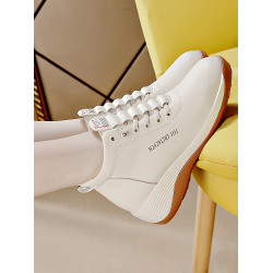 高幫加絨保暖馬丁靴女2026冬季新款百搭防滑輕便軟底休閒時尚棉鞋