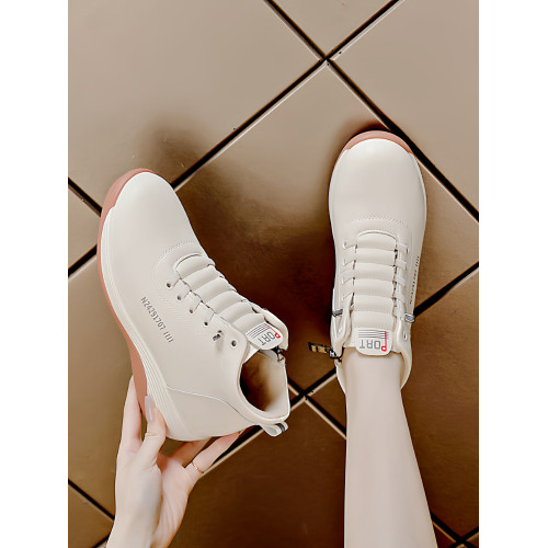 高幫加絨保暖馬丁靴女2026冬季新款百搭防滑輕便軟底休閒時尚棉鞋