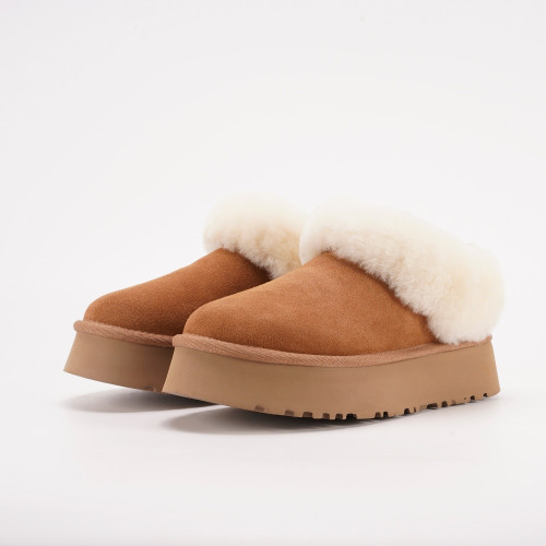 2025冬季新款塔茨勒厚底雪地靴女款皮毛一體東北加厚女鞋河南桑坡