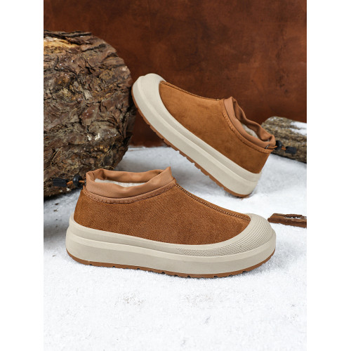 雪地靴男女同款2025新款冬季綿羊毛厚底增高棉鞋加絨保暖勃肯鞋